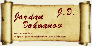 Jordan Dokmanov vizit kartica